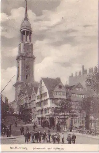 24468 Ak Alt Hamburg Schaarmarkt und Hohlerweg um 1906
