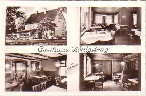 24452 Ak Gaststätte "Königskrug" bei Braunlage um 1960