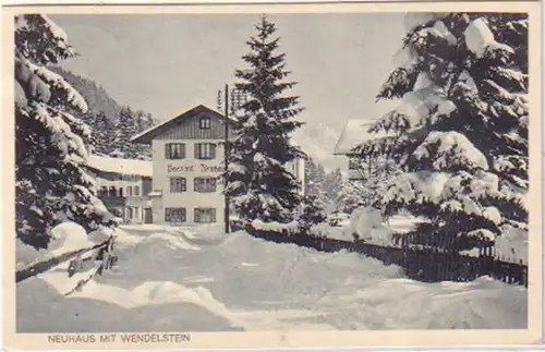 24430 Feldpost Ak Postamt Neuhaus mit Wendelstein 1944