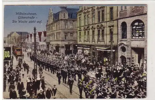 24414 Ak Wilhelmshaven Gökerstraße Le garde se déplace vers 1921