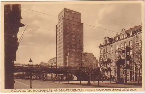 24417 Ak Köln am Rhein Hochhaus am Hansaring 1944