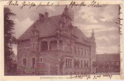 24413 Ak Osterwieck a. Harz impérial Postamt 1909