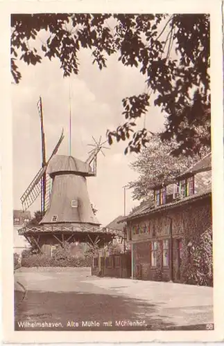 24401 Ak Wilhelmshaven alte Mühle mit Mühlenhof 1941