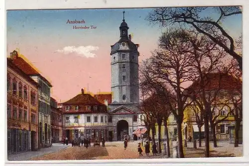 24381 Ak Ansbach Herrieder Tor um 1920