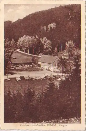 24373 Ak Gasthaus Wahlsmühle Pöbelthal um 1920