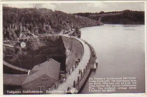 24360 Ak barrage d'or délassoir mur de barrière et usine 1938