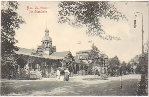 24352 Ak Bad Salzbrunn die Elisenhalle um 1906