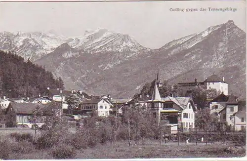 24320 Ak Golling contre les montagnes de Tennen en 1920