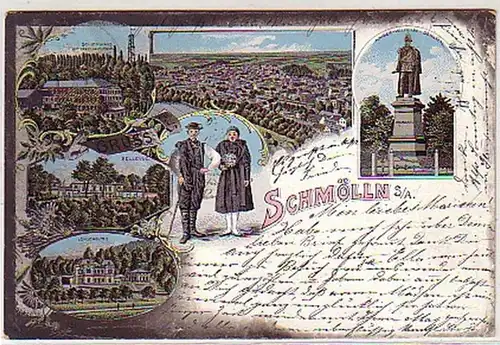 24292 Ak Lithographie Schmölln Sachsen Altenburg 1901