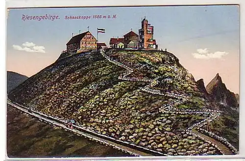 24285 Ak Riesengebirge Schneekoppe 1605 m.ü.M. um 1920