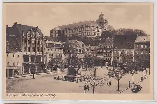 24282 Ak Weissenfels Vue sur le marché et le château vers 1940