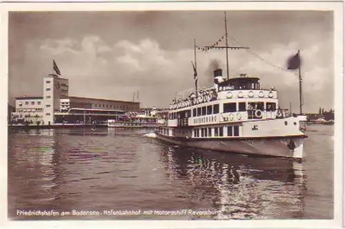 24271 Fridrichshafen am Bodensee Hafenbahnhof 1934