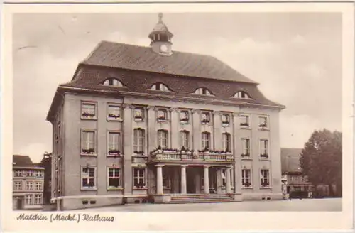 24264 Ak Malchin Mecklembourg Hôtel de ville 1943