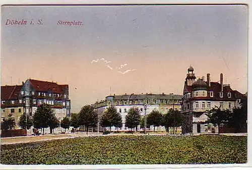24262 Feldpost Ak Döbeln i.S. Sternplatz 1919