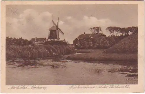 24229 Ak Mer du Nord Bad Norderney Windmühle vers 1930