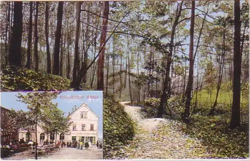 24201 Feldpost Ak Gruß aus der Eutschützer Mühle 1916