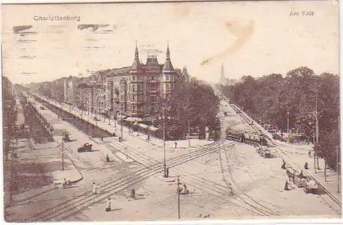 24191 Feldpost Ak Charlottenburg am Knie 1917