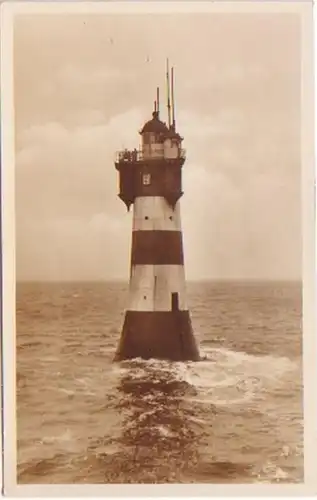 24179 Ak Sand rouge phare à l'embouchure de Weser 1930