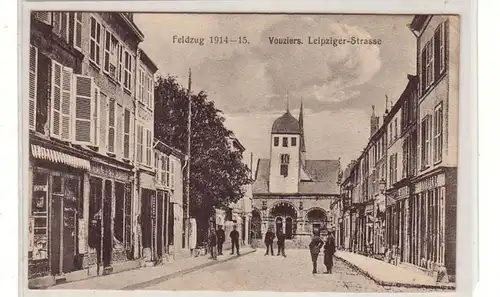 24173 Feldpost Ak Vouziers Leipziger Strasse 1915