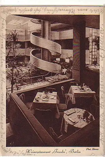 24149 Ak Berlin Vin Restaurant "Traube" 1931