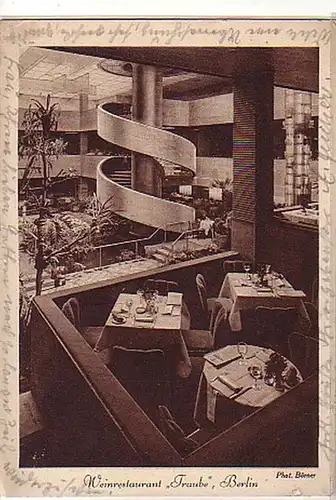 24149 Ak Berlin Weinrestaurant "Traube" 1931