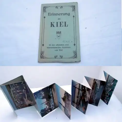 24144 Album mit10 der schönsten und interessantesten Ansichten von Kiel um 1920