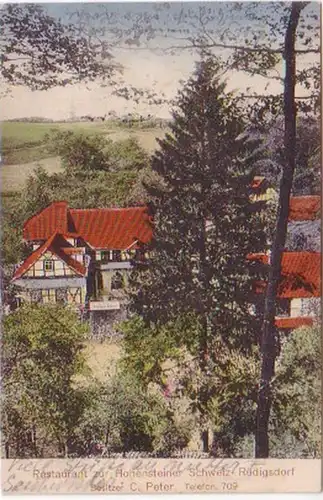 24139 Ak Hohensteiner Suisse Rüdigsdorf Restaurant1912