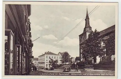 24102 Ak Lüdenscheid dans la Sauerland Wilhelmstraße vers 1940