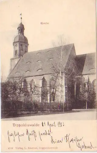24088 Ak Dippoldiswalde Kirche 1903