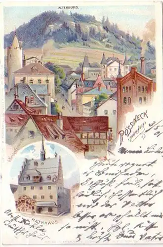 24076 Ak Lithographie Pössneck in Thuringe 1901