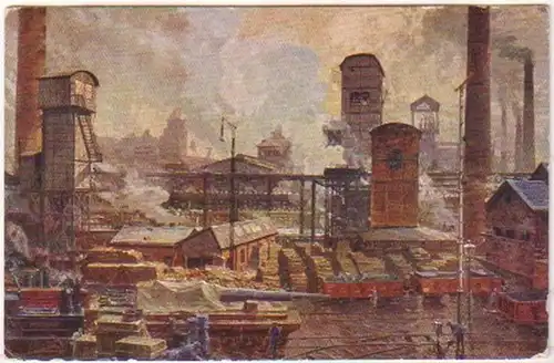 24066 Ak Gußstahlfabrik Essen Zeche Sälzer 1913