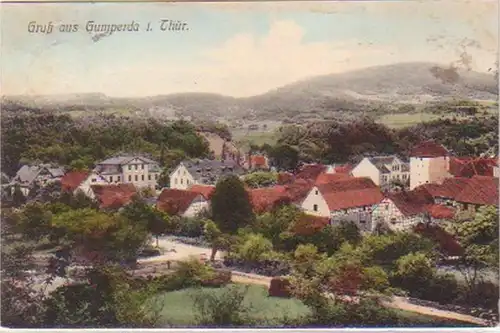 24051 Ak Gruß aus Gumperda in Thüringen 1910