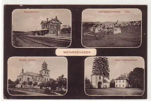 24018 Mehrbild Ak Meinerzhagen Staatsbahnhof usw. 1918