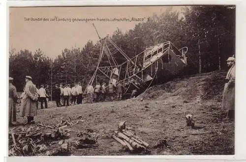 23991 Ak La gondole de l'aéroport français forcé à atterrir "Alsace" 1916
