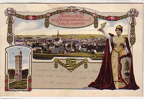 23958 Ak Lithografie Heimatfest zu Geringswalde 1907