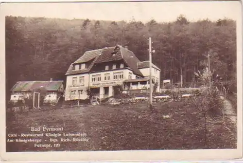 23941 Ak Bad Pyrmont Café et restaurant vers 1930