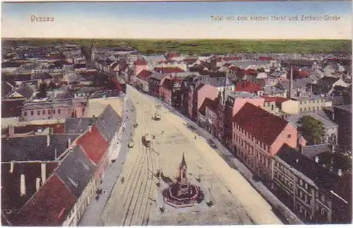 23936 Ak Dessau Total m. kl. Markt + Zerbster Str. 1916