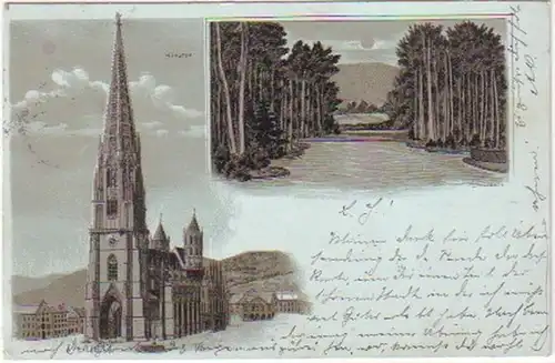 23931 Carte de la Lune Fribourg im Breisgau 1901