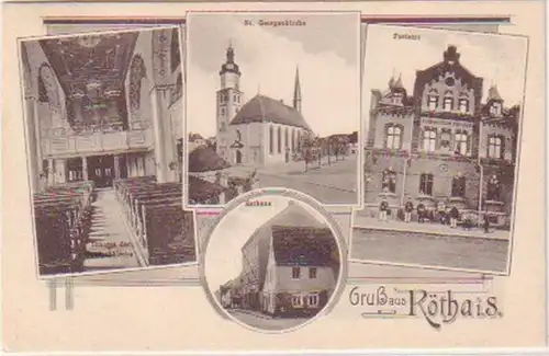 23923 Mehrbild-Ak Gruß aus Rötha Post usw. 1919