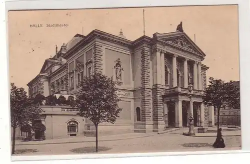 23920 Ak Halle Stadttheater 1913