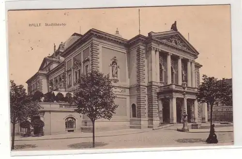 23920 Ak Halle Théâtre de la ville 1913