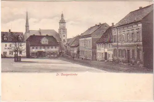 23845 Ak Rötha St. Georgenkirche um 1910