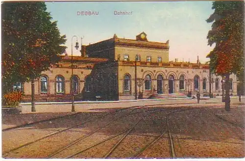 23837 AK Dessau Bahnhof 1922