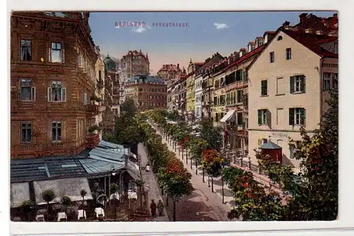 23819 Ak Karlsbad Parkstrasse um 1910