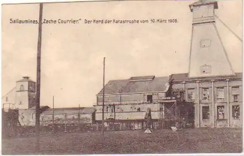 23788 Ak Sallaumines France "Zeche Courrier" 1916
