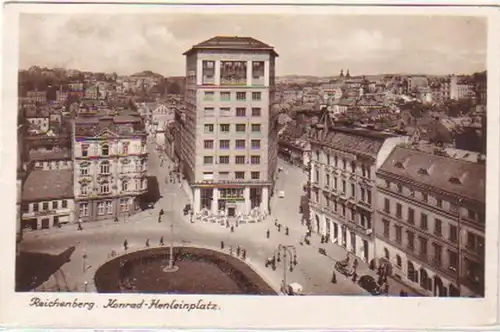 23776 Ak Reichenberg Konrad Henleinplatz 1939
