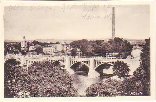 23757 Mehrbild Ak Kolin in Böhmen Brücke um 1939