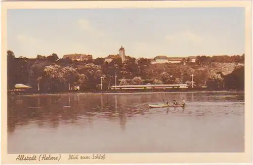 23755 Ak Allstedt (Helme) Blick zum Schloß 1928