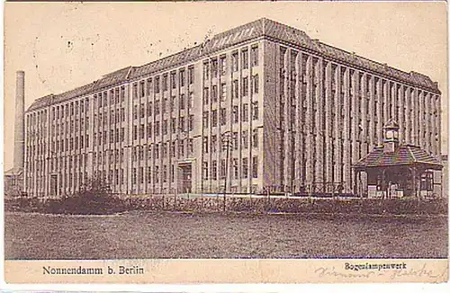 23740 Ak Nonnendamm bei Berlin Bogenlampenwerk 1914