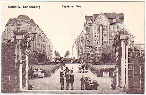 23739 Ak Berlin Schöneberg Bayrischer Platz um 1925